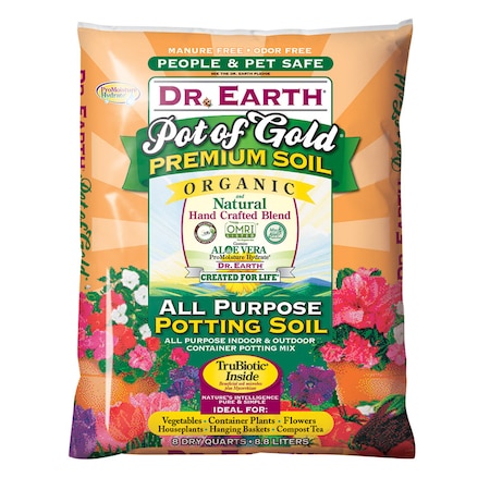 Dr. Earth Dr. Earth Pot of Gold Organic All Purpose Potting Soil 8 qt 813